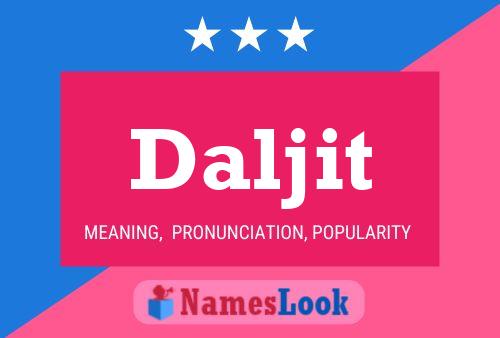 Daljit Name Poster