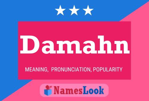 Damahn Name Poster