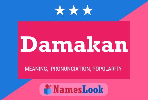 Damakan Name Poster