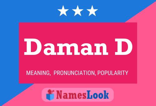 Daman D Name Poster