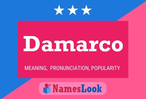 Damarco Name Poster