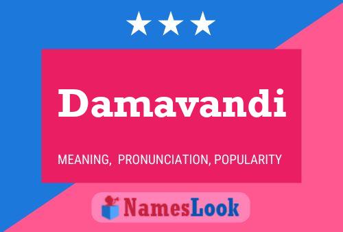 Damavandi Name Poster