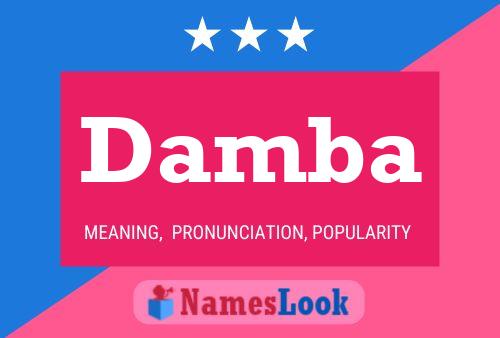 Damba Name Poster