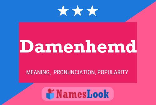 Damenhemd Name Poster