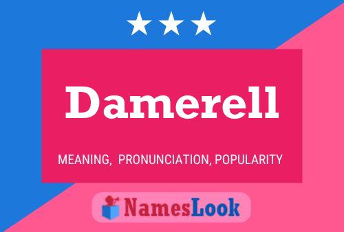 Damerell Name Poster