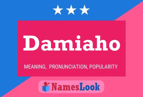 Damiaho Name Poster