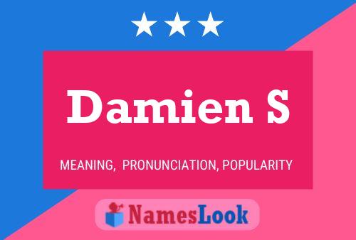 Damien S Name Poster