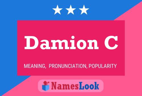 Damion C Name Poster