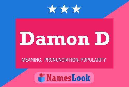 Damon D Name Poster