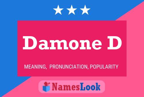 Damone D Name Poster