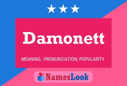 Damonett Name Poster