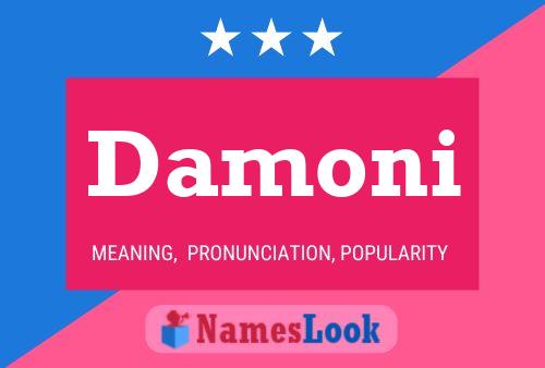 Damoni Name Poster