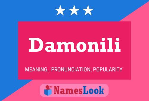 Damonili Name Poster