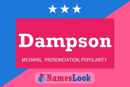 Dampson Name Poster