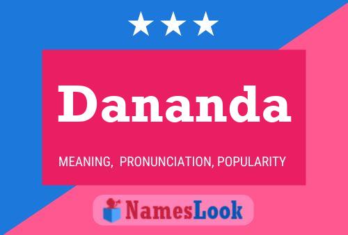 Dananda Name Poster