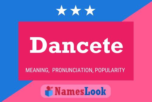 Dancete Name Poster