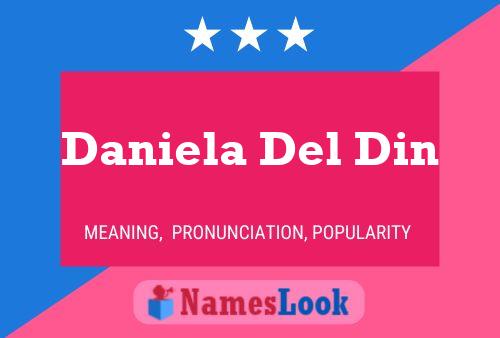 Daniela Del Din Name Poster