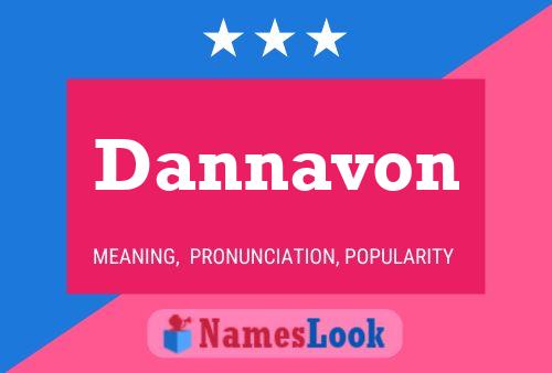 Dannavon Name Poster