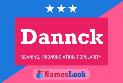 Dannck Name Poster