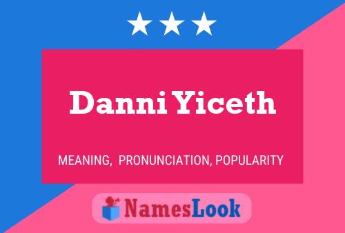 Danni Yiceth Name Poster