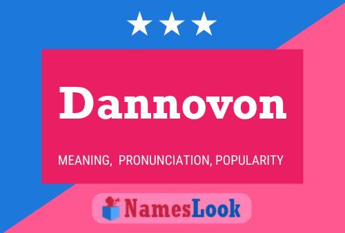 Dannovon Name Poster