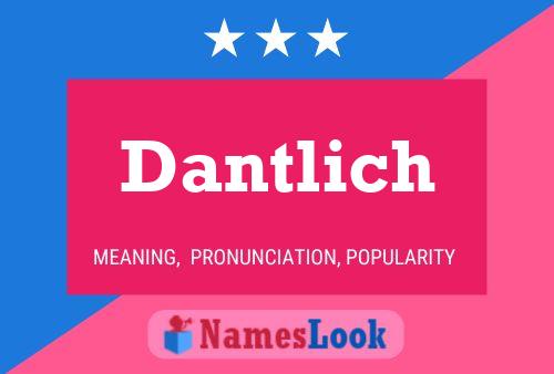 Dantlich Name Poster