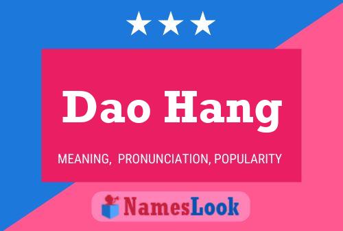 Dao Hang Name Poster