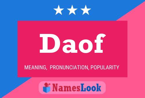 Daof Name Poster