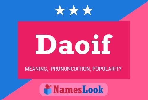 Daoif Name Poster