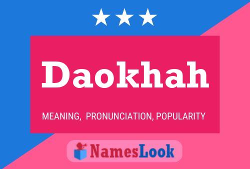 Daokhah Name Poster