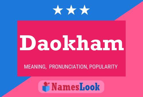 Daokham Name Poster