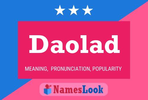 Daolad Name Poster