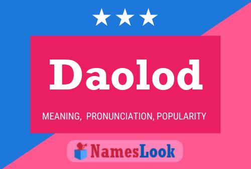 Daolod Name Poster