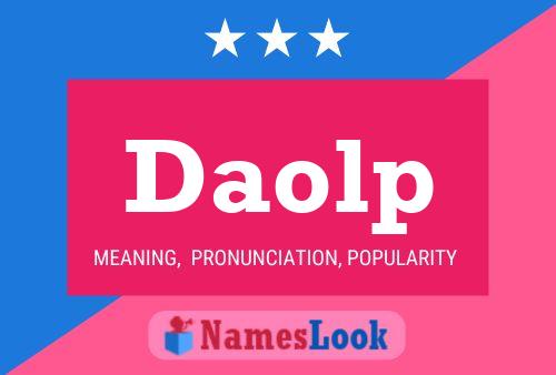 Daolp Name Poster