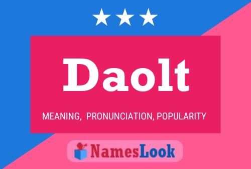 Daolt Name Poster