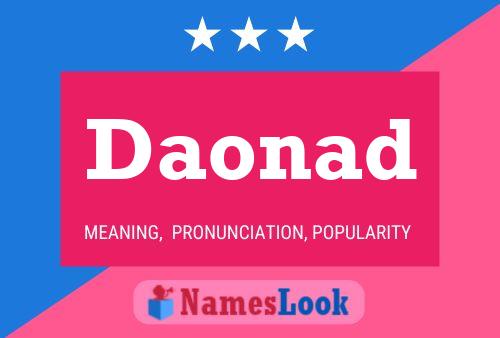 Daonad Name Poster