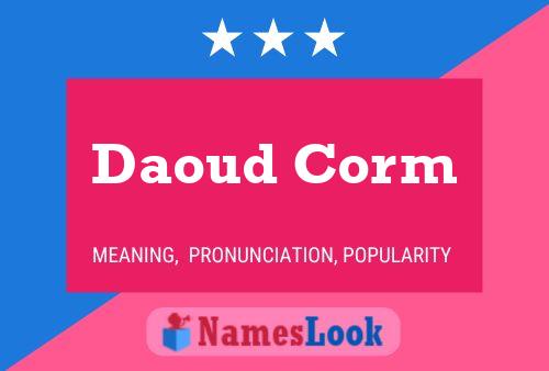 Daoud Corm Name Poster