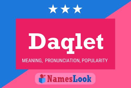 Daqlet Name Poster