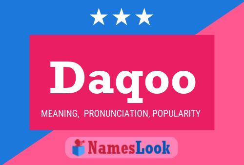 Daqoo Name Poster