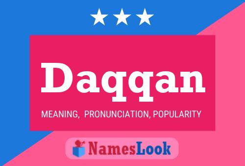 Daqqan Name Poster