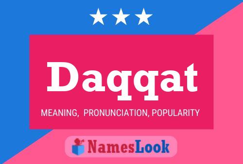 Daqqat Name Poster