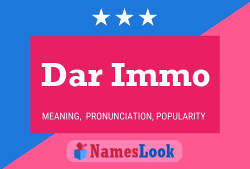 Dar Immo Name Poster