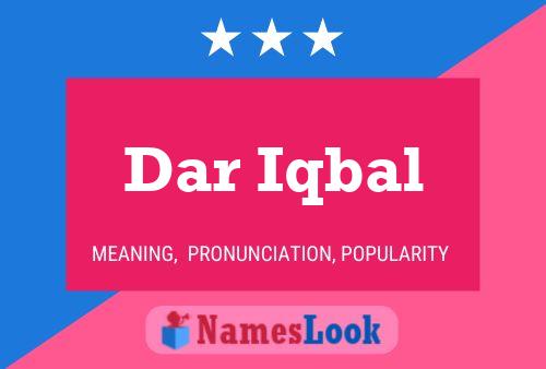 Dar Iqbal Name Poster