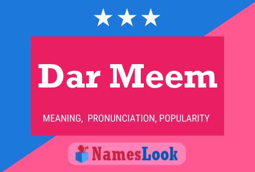 Dar Meem Name Poster