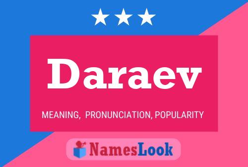 Daraev Name Poster