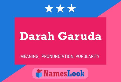 Darah Garuda Name Poster