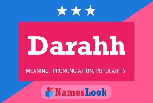 Darahh Name Poster