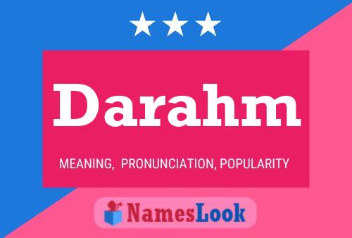 Darahm Name Poster