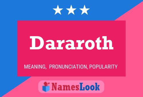 Dararoth Name Poster