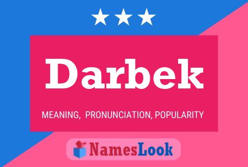 Darbek Name Poster